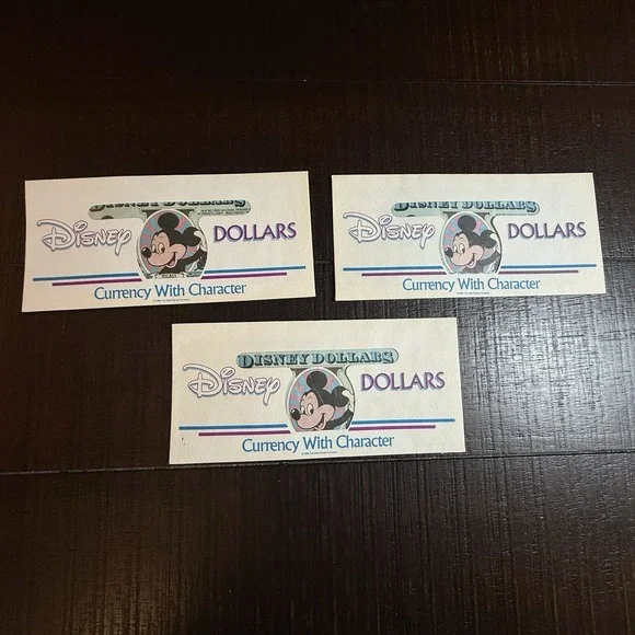 DISNEY $1 DOLLAR 1987 Lot 3 UNCIRCULATED 1ST YEAR1st Issue Mickey Mouse Castle